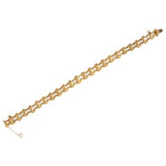 Vintage Tiffany & Co. Diamond Gold Line Bracelet