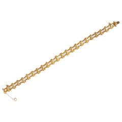Vintage Tiffany 
Co. Diamond Gold Line Bracelet