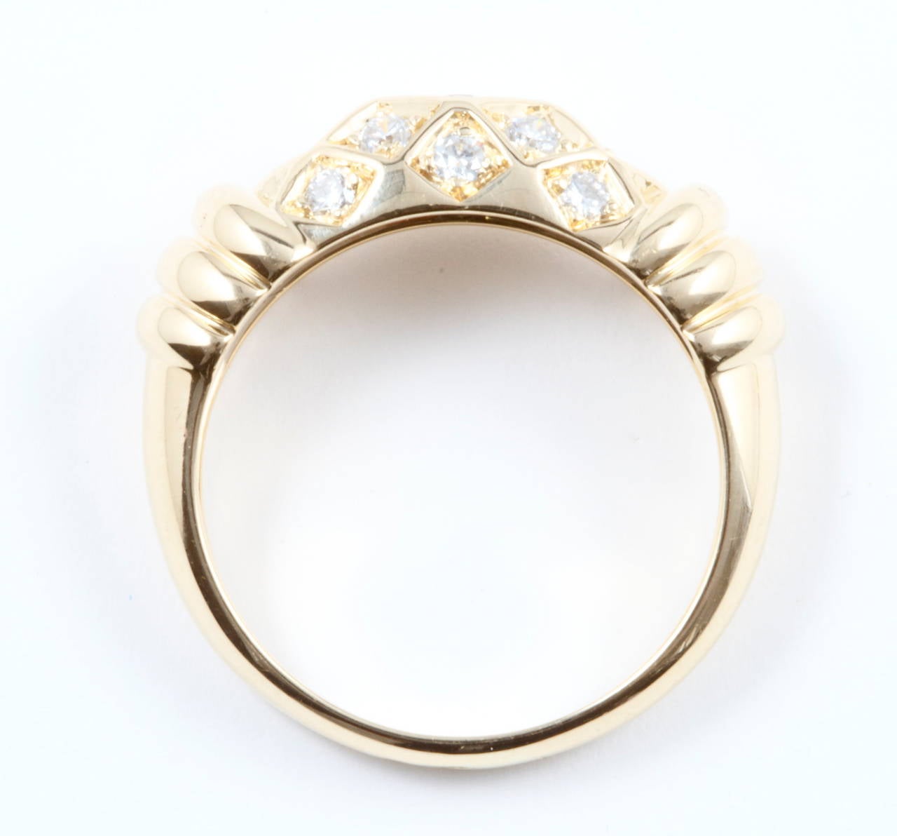Cartier Diamond Gold Ring In Excellent Condition In Beverly Hills, CA