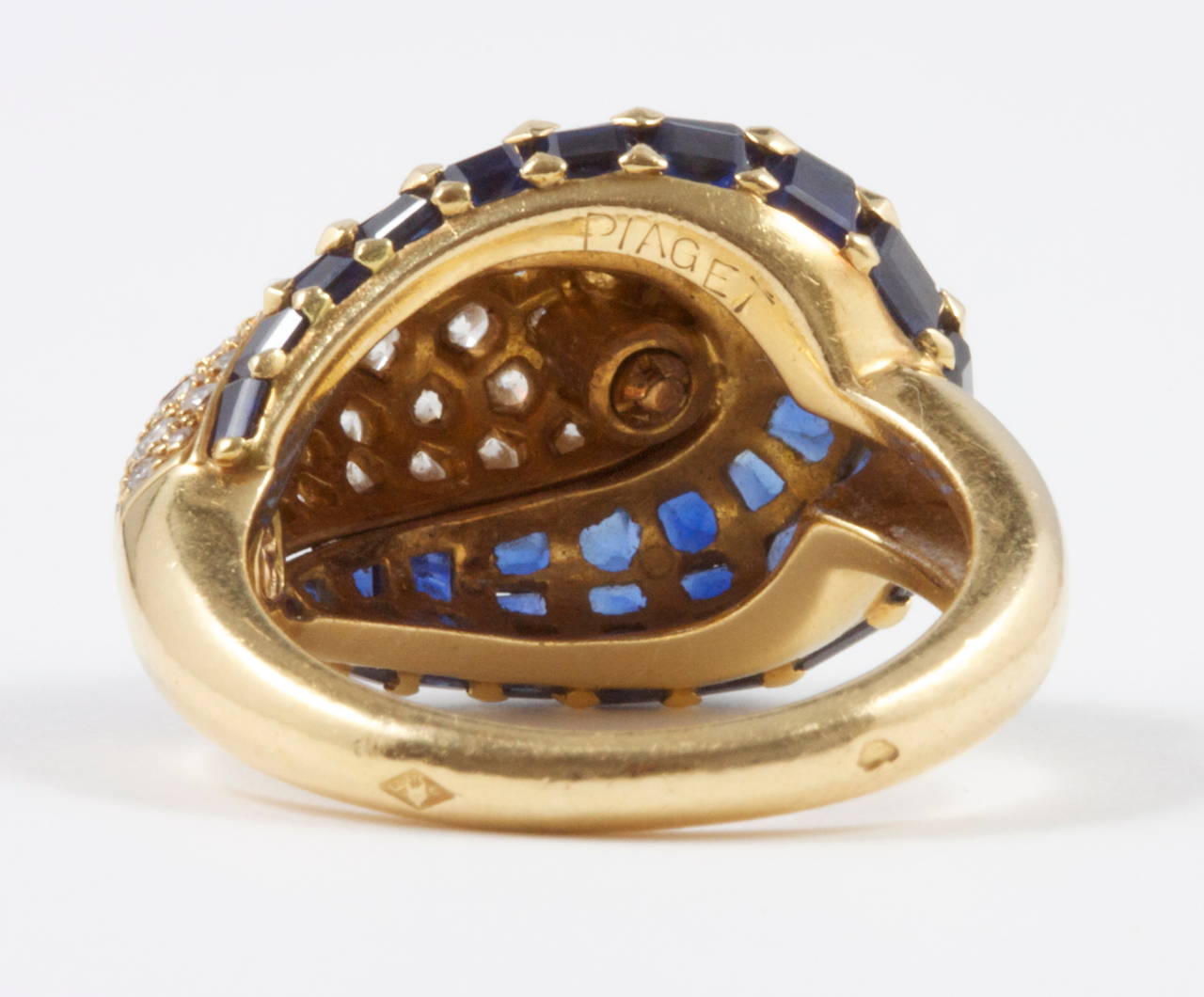Women's Piaget Sapphire Diamond Gold Ring