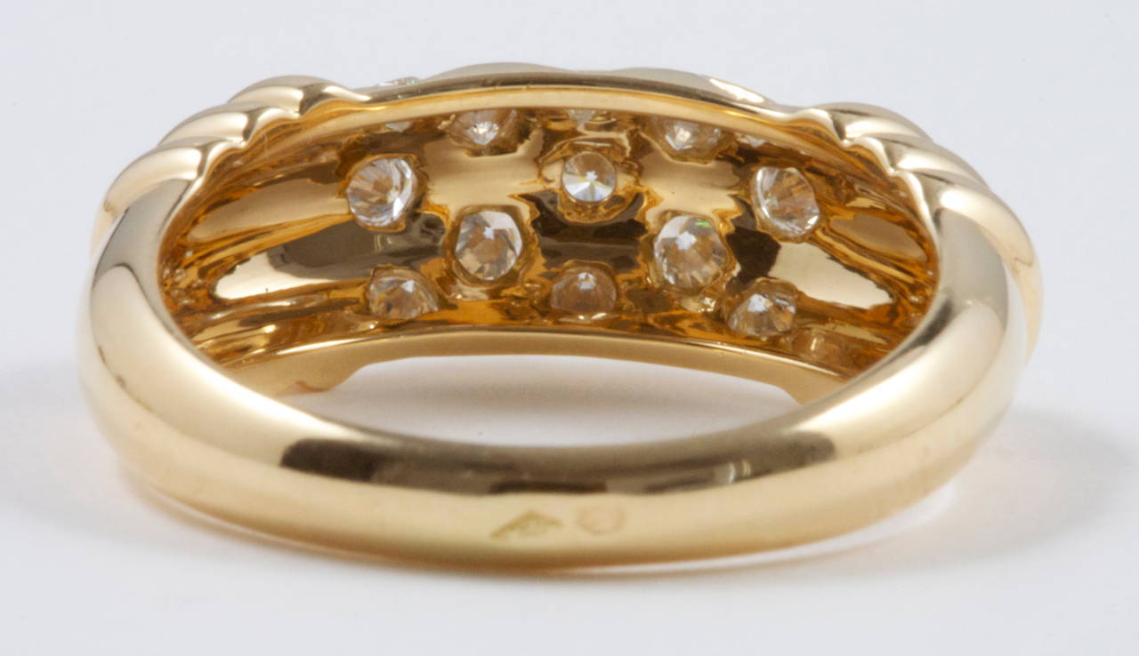 Women's Cartier Diamond Gold Ring