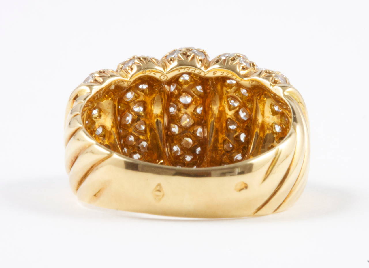 Women's Van Cleef & Arpels Diamond Gold Ring