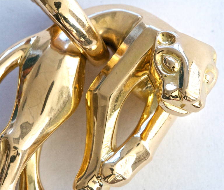 Der Cartier Panther nach einer Nacht in der Stadt. Aus 18k Gold. Signiert Cartier:: datiert 1991 und nummeriert.