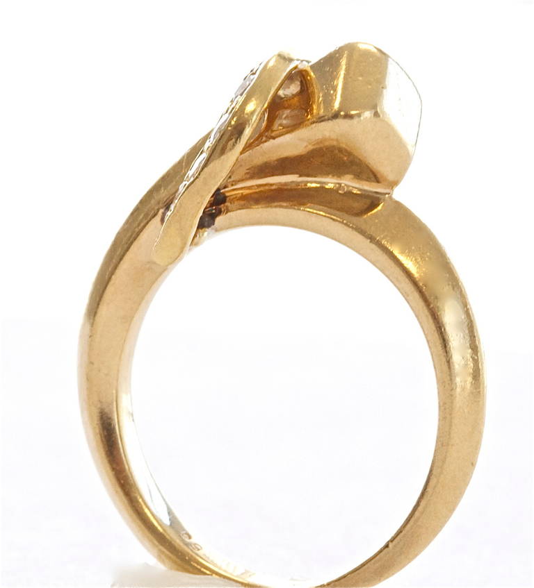 Cartier Diamond Gold Nail Ring at 1stdibs