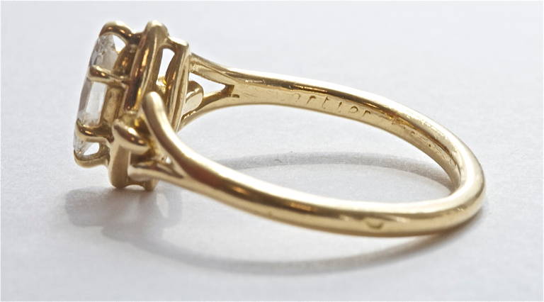 Women's Cartier Paris Diamond Gold Engagement Ring