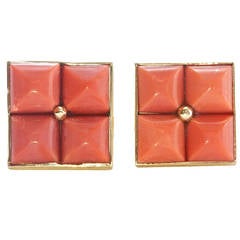 Coral Gold Cufflinks Coral Gold Cufflinks