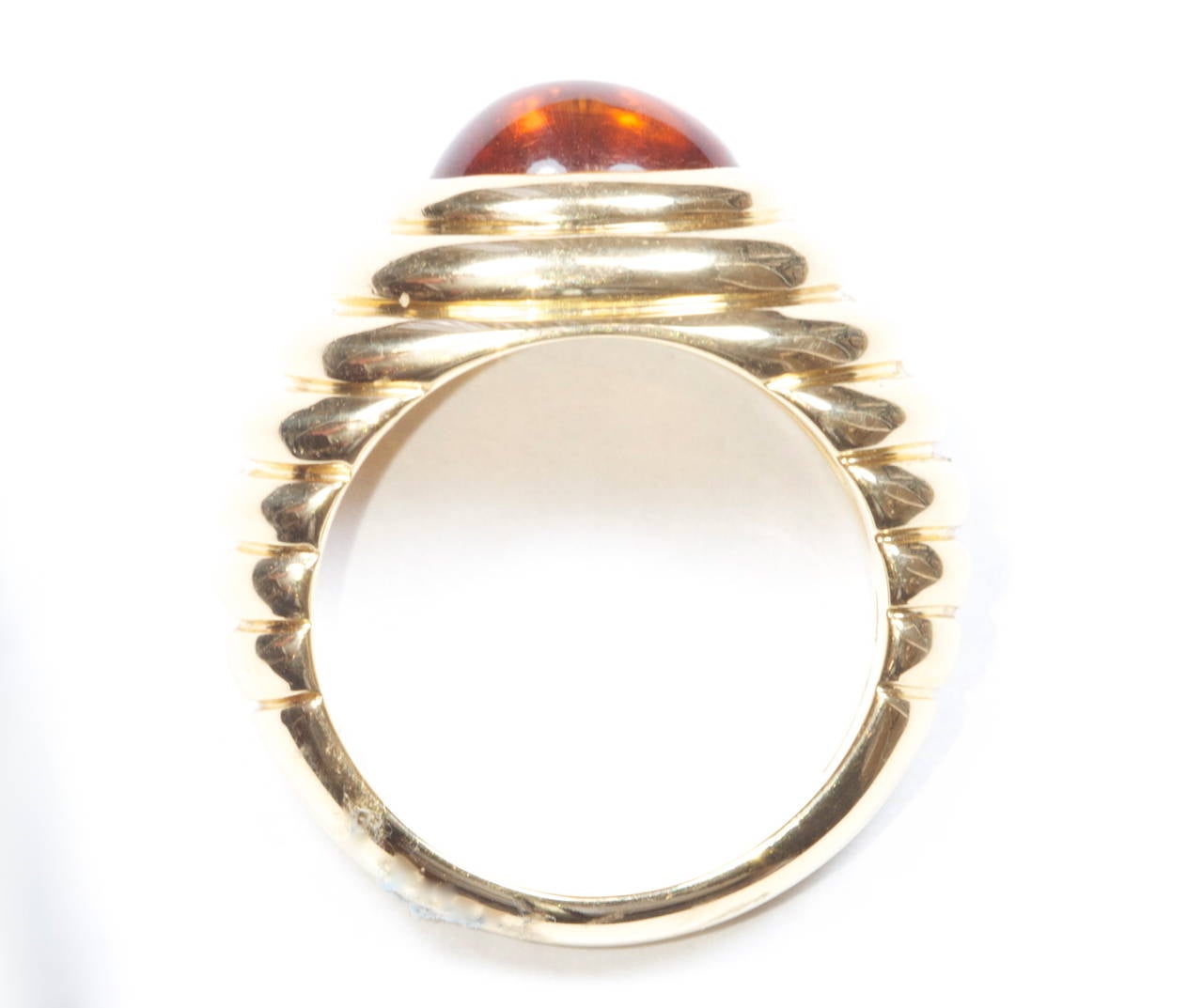 Bulgari Citrine Gold Ring In Excellent Condition In Beverly Hills, CA