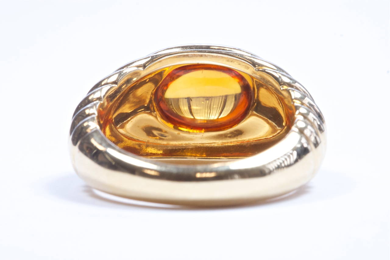 Women's Bulgari Citrine Gold Ring