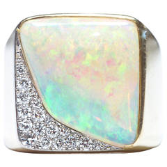Opal-Diamant-Goldring