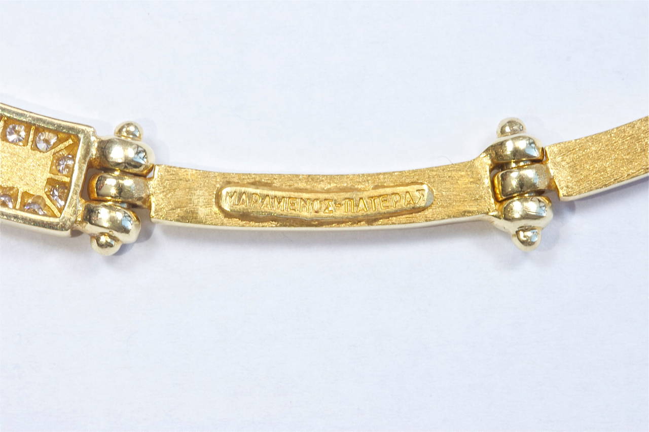 Women's Maramenos Pateras Diamond Gold Necklace