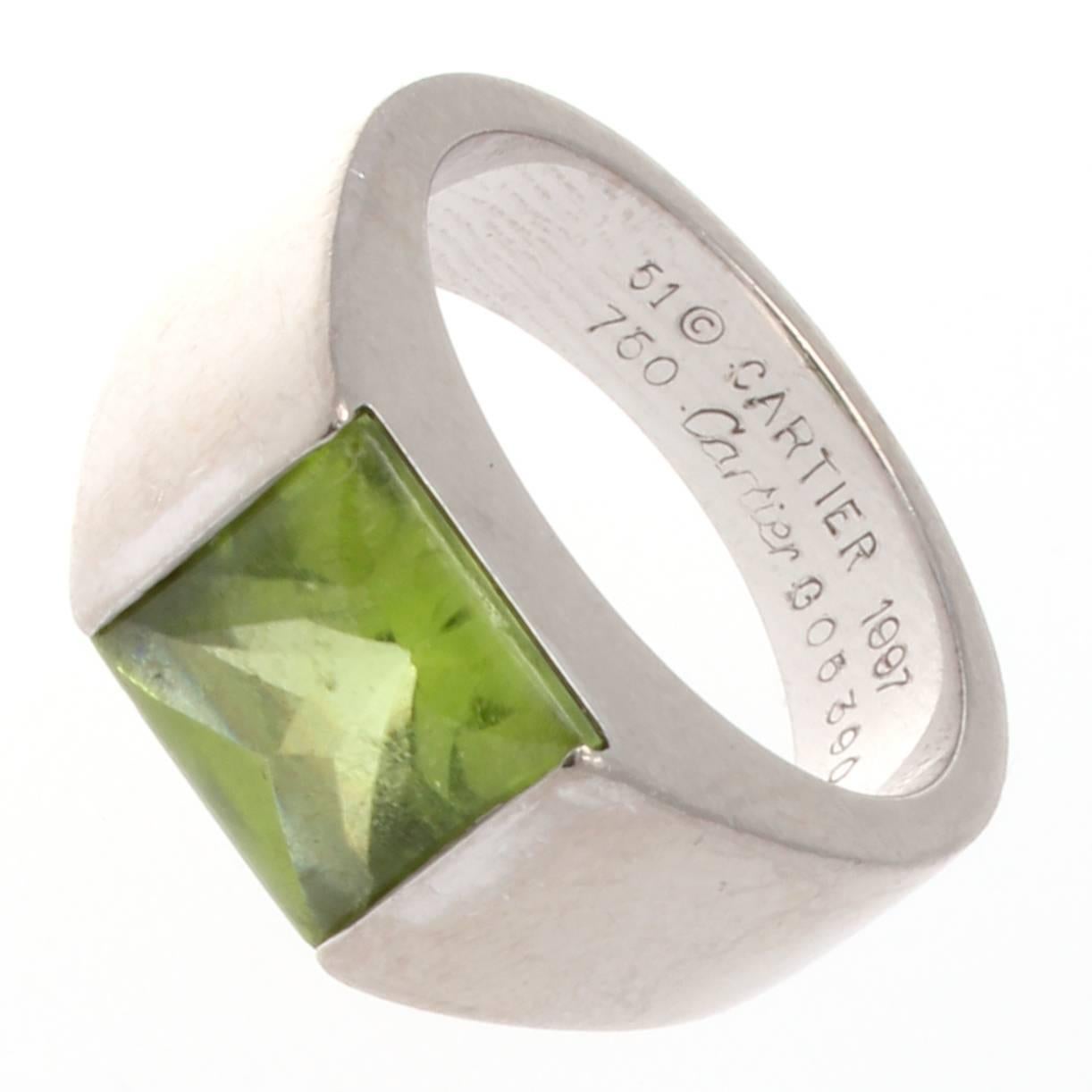 cartier peridot ring