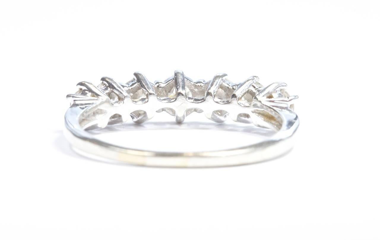Women's or Men's Seven Diamond Gold Ring