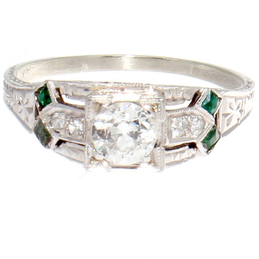 deco emerald engagement ring deco emerald platinum engagement ring at 1stdibs deco emerald engagement ring deco emerald platinum engagement ring at 1stdibs