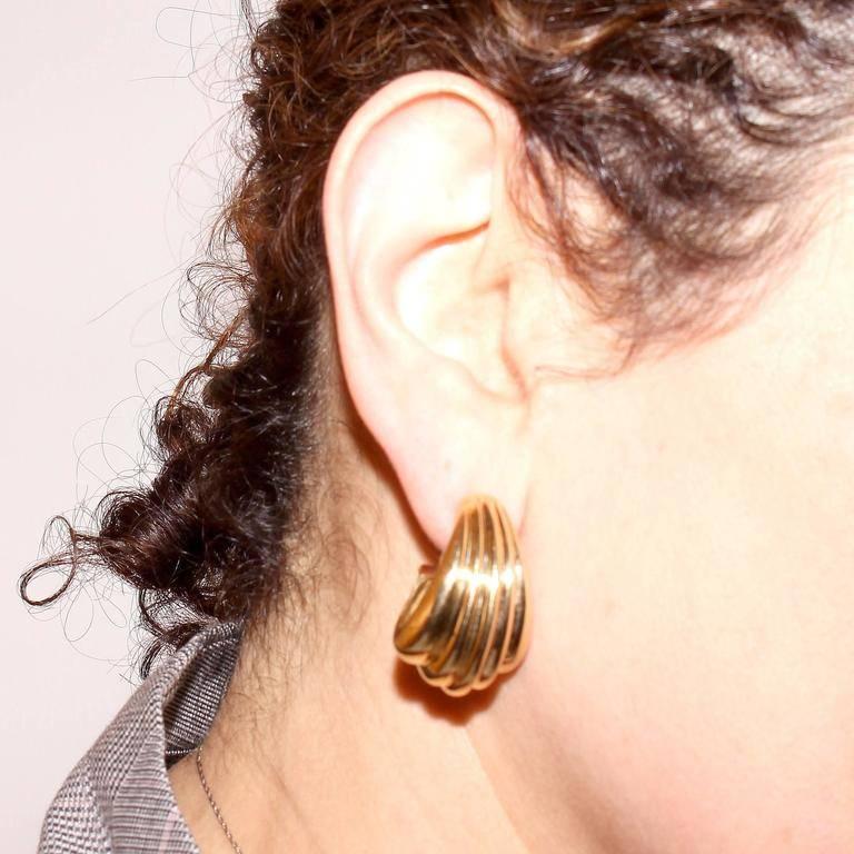 Modern Cartier Gold Earrings