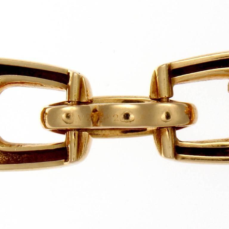 Van Cleef & Arpels Lapis Diamond Gold Bracelet 2