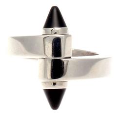 Cartier Onyx Gold Bullet Ring