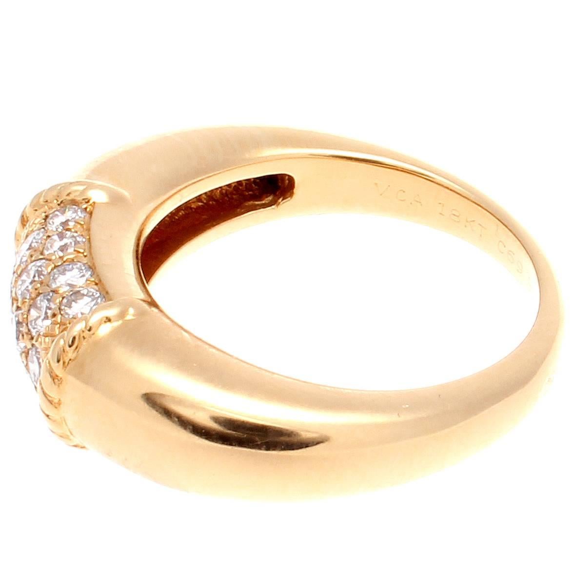 Modern Van Cleef & Arpels Diamond Gold Philippine Ring