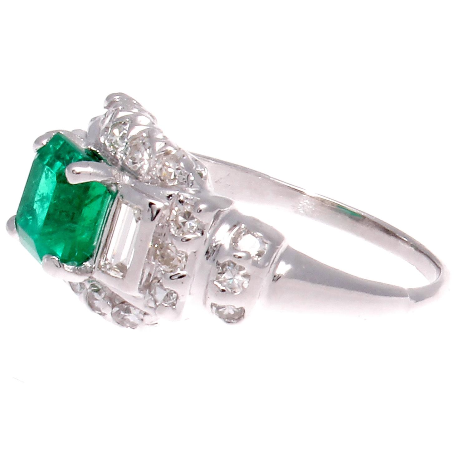 deco emerald engagement ring deco emerald platinum engagement ring at 1stdibs deco emerald engagement ring deco emerald platinum engagement ring at 1stdibs
