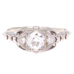 Art Deco Diamond Gold Ring