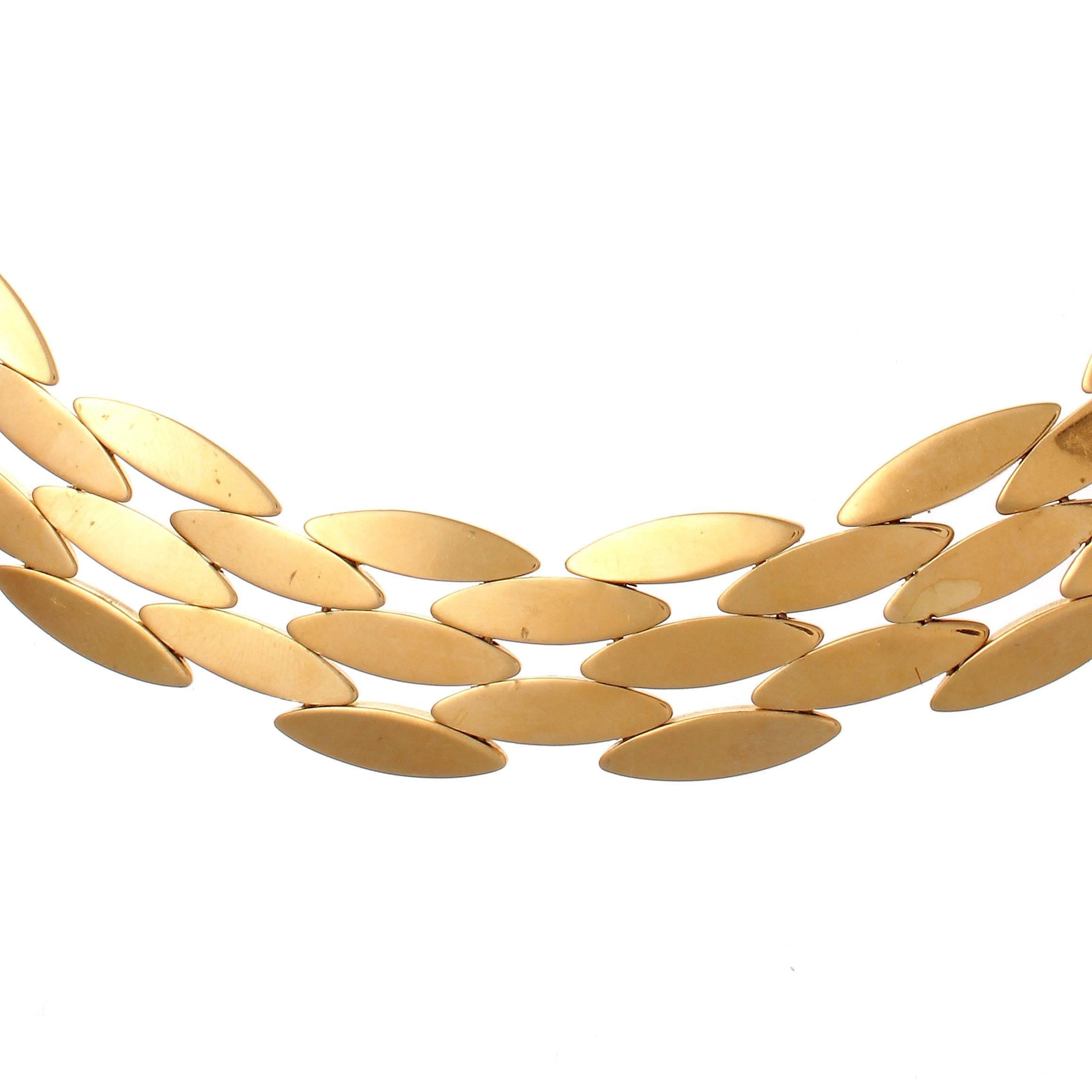 Modern Cartier Gentiane Gold Necklace