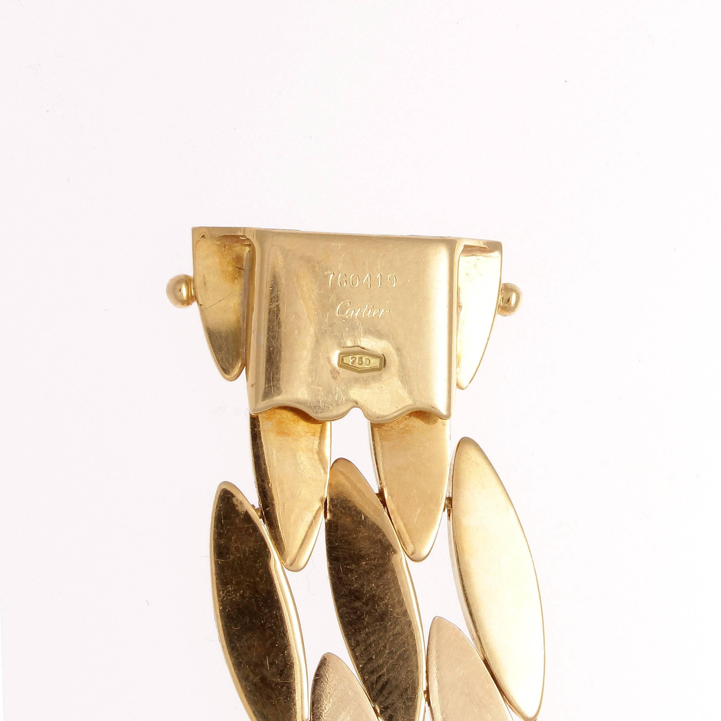 Cartier Gentiane Gold Necklace In Excellent Condition In Beverly Hills, CA