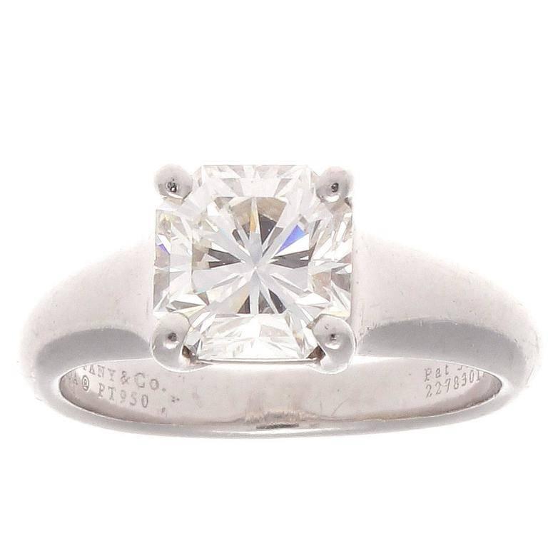 A sensational creation from the unparalleled designers of engagement rings at Tiffany & Co. The Lucida eye capturing collection was first presented in 1999 and was named after the brightest star in the constellation. This solitaire ring features a