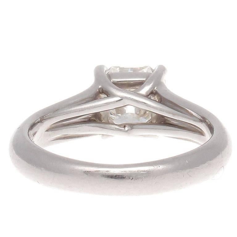 Women's Tiffany & Co. Lucida 1.29 Carat Diamond Platinum Engagement Ring