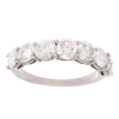 Seven Diamond Platinum Ring
