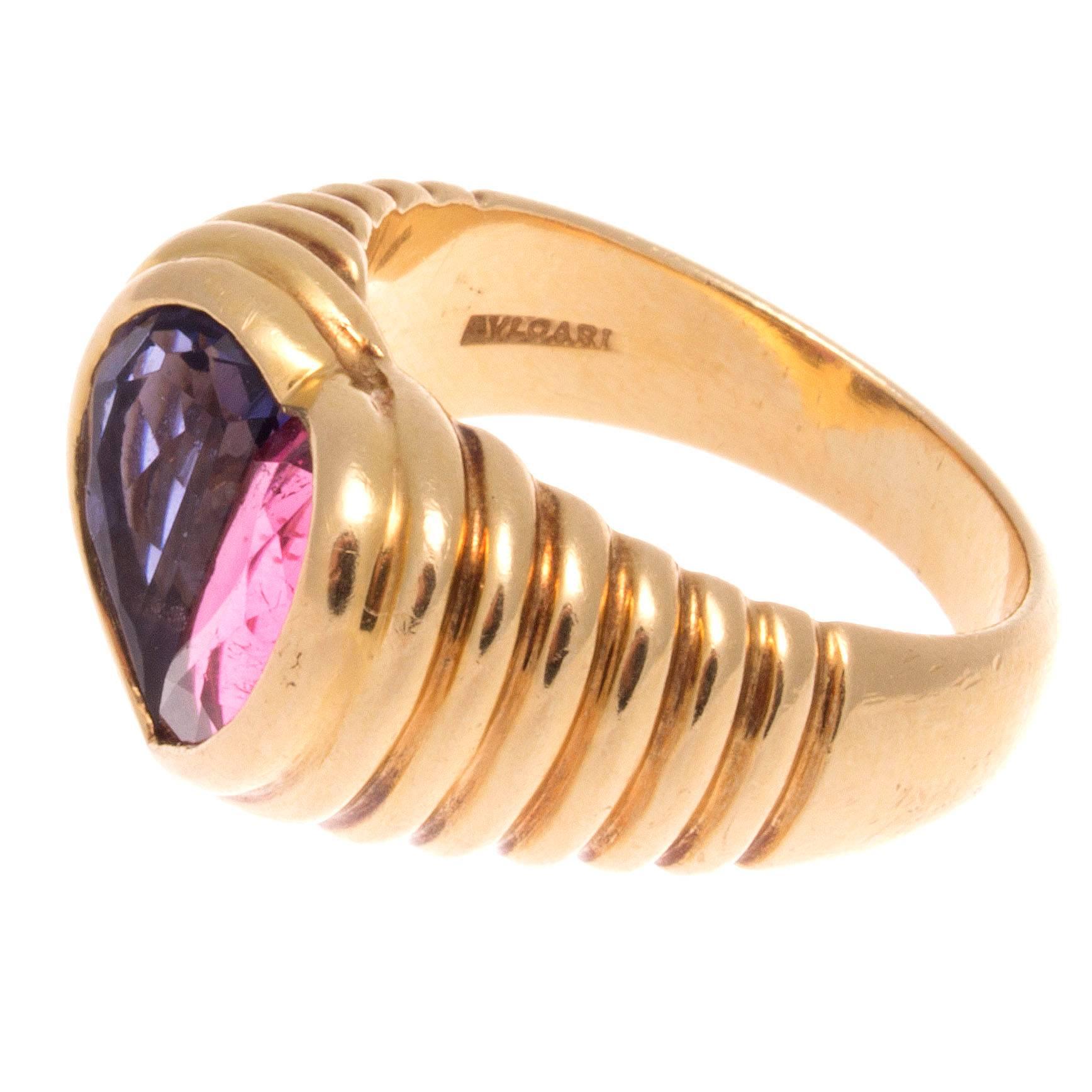 vintage bulgari heart ring
