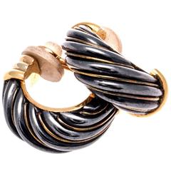 Cartier Hematite Gold Earrings