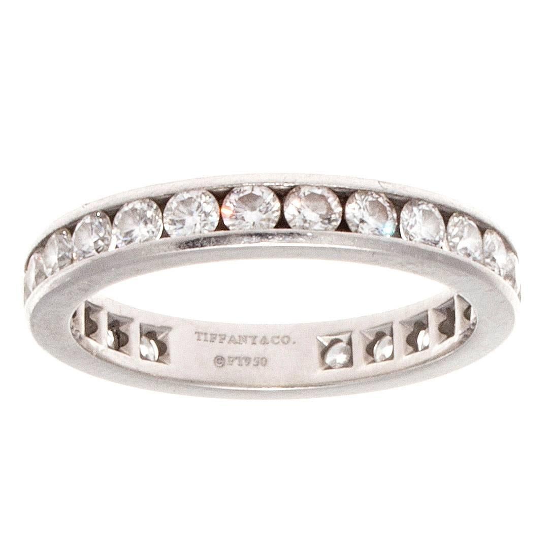 Tiffany & Co. Lucida Diamond Platinum Engagement Ring In Excellent Condition In Beverly Hills, CA