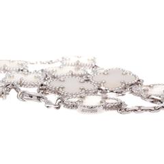 Van Cleef & Arpels Alhambra 10 Motif Mother-Of-Pearl Gold Necklace