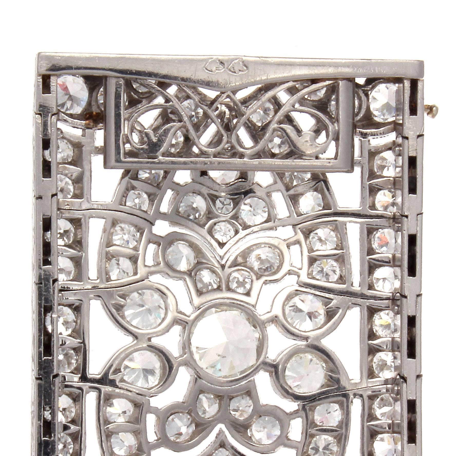 Mellerio Art Deco Diamond Platinum Bracelet 1