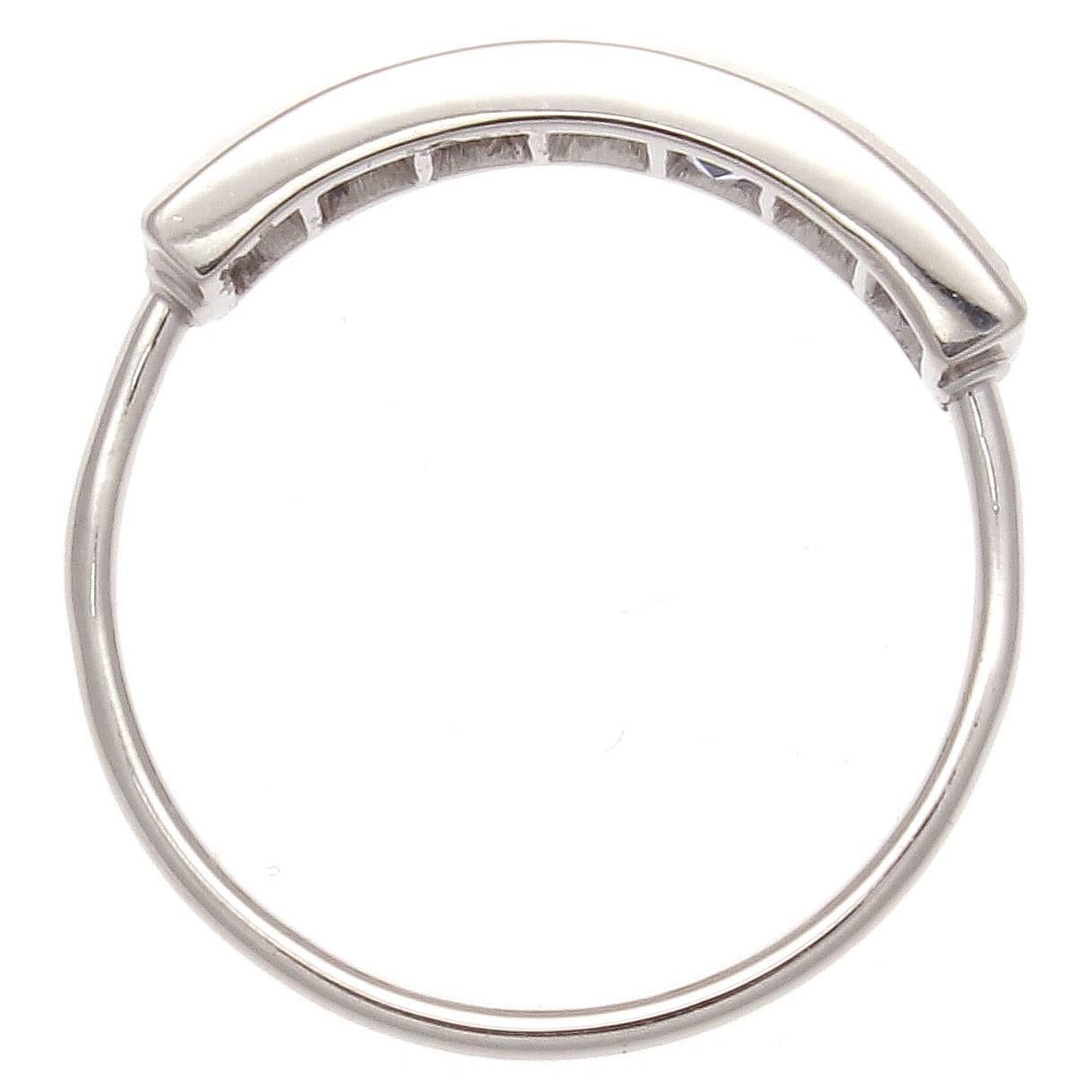 Women's Art Deco Sapphire Platinum Ring