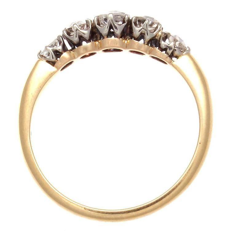 Women's Antique Victorian Diamond Gold Ring