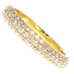 Diamond Gold Eternity Band Ring 5