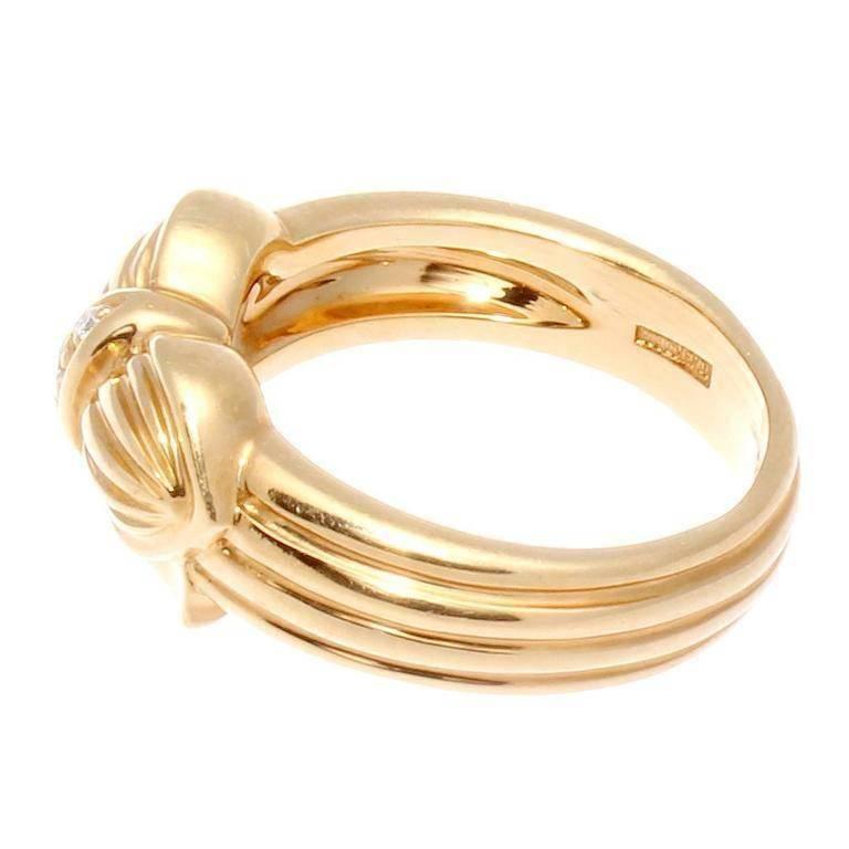 Modern Boucheron Diamond Gold Ring