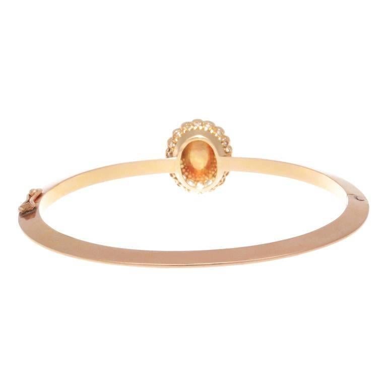 Women's Victorian Pearl Diamond Gold Bracelet
