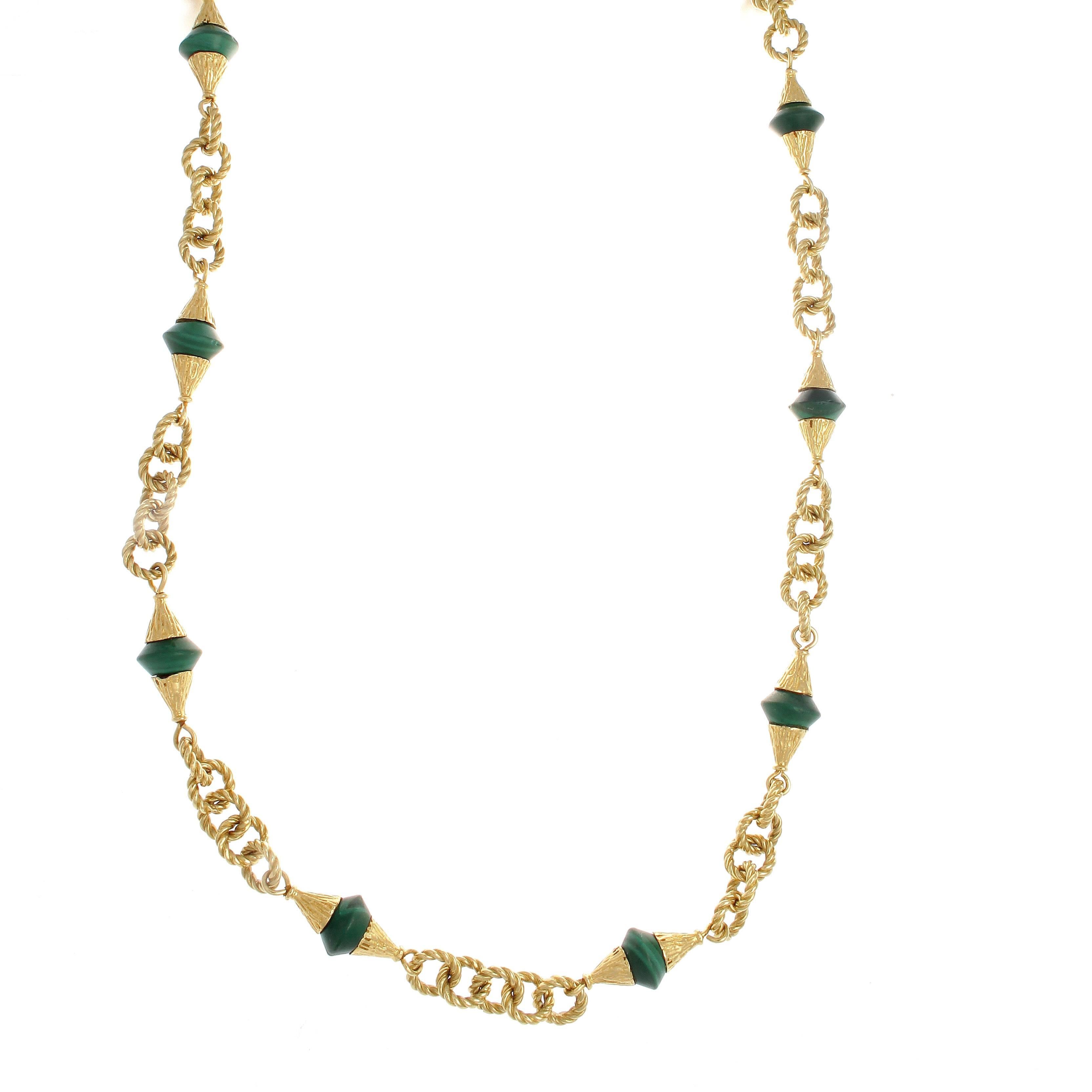 Tiffany prides itself on its creative elegance that has engineered timeless creations. During the 1960's, when this necklace was created, Audrey Hepburn was indulging in Tiffany's provenance in "Breakfast at Tiffany's" and Andy Warhol's