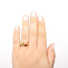 Bulgari Double Heart Gold Ring