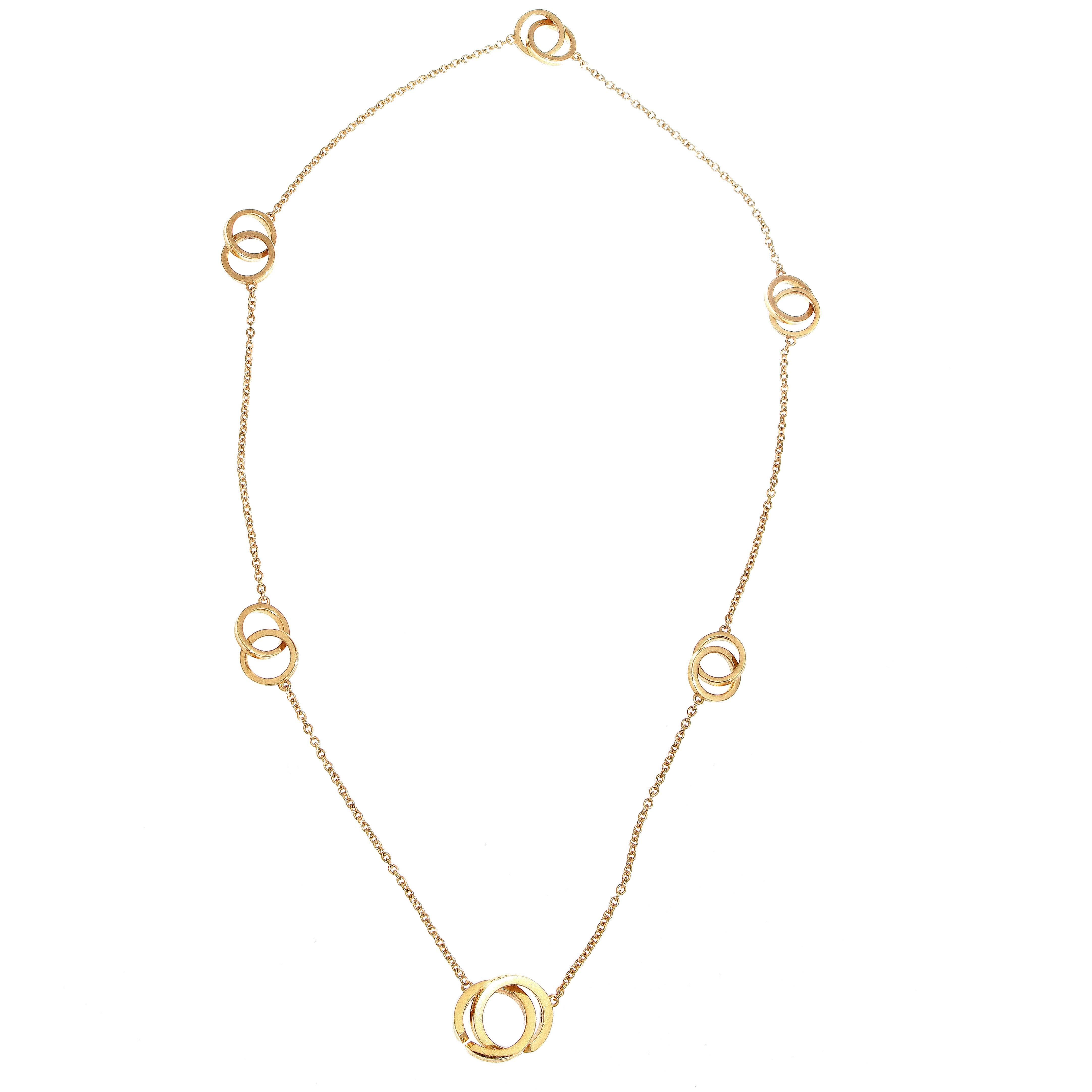 tiffany gold ring necklace
