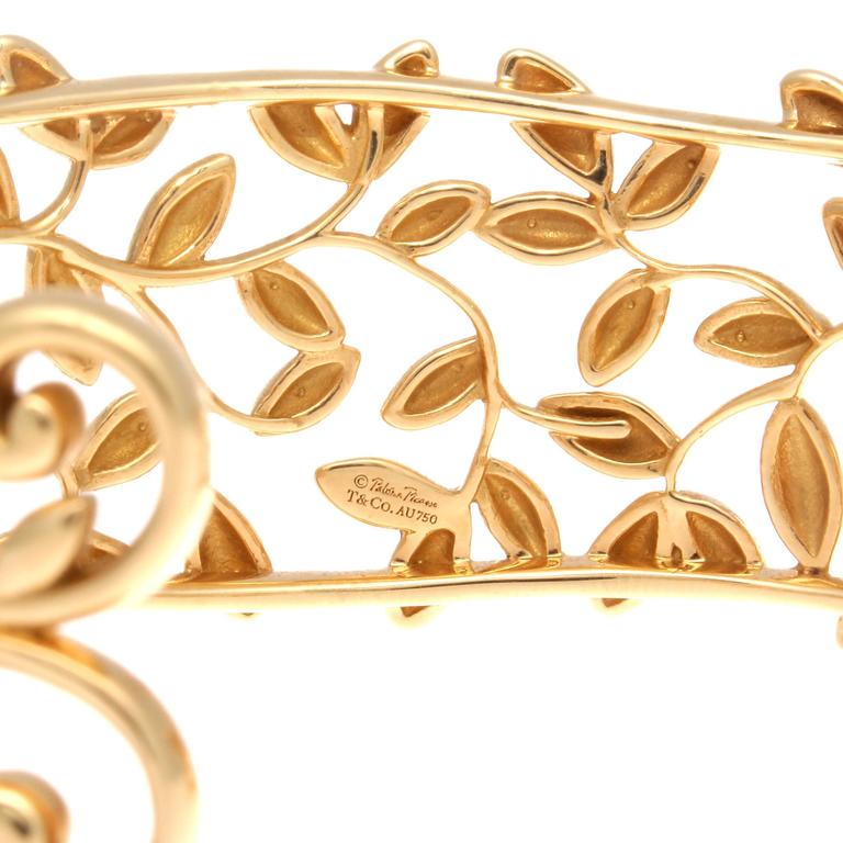 Paloma Picasso Olive Leaf Cuff Bracelet in 18K Rose Gold, Medium