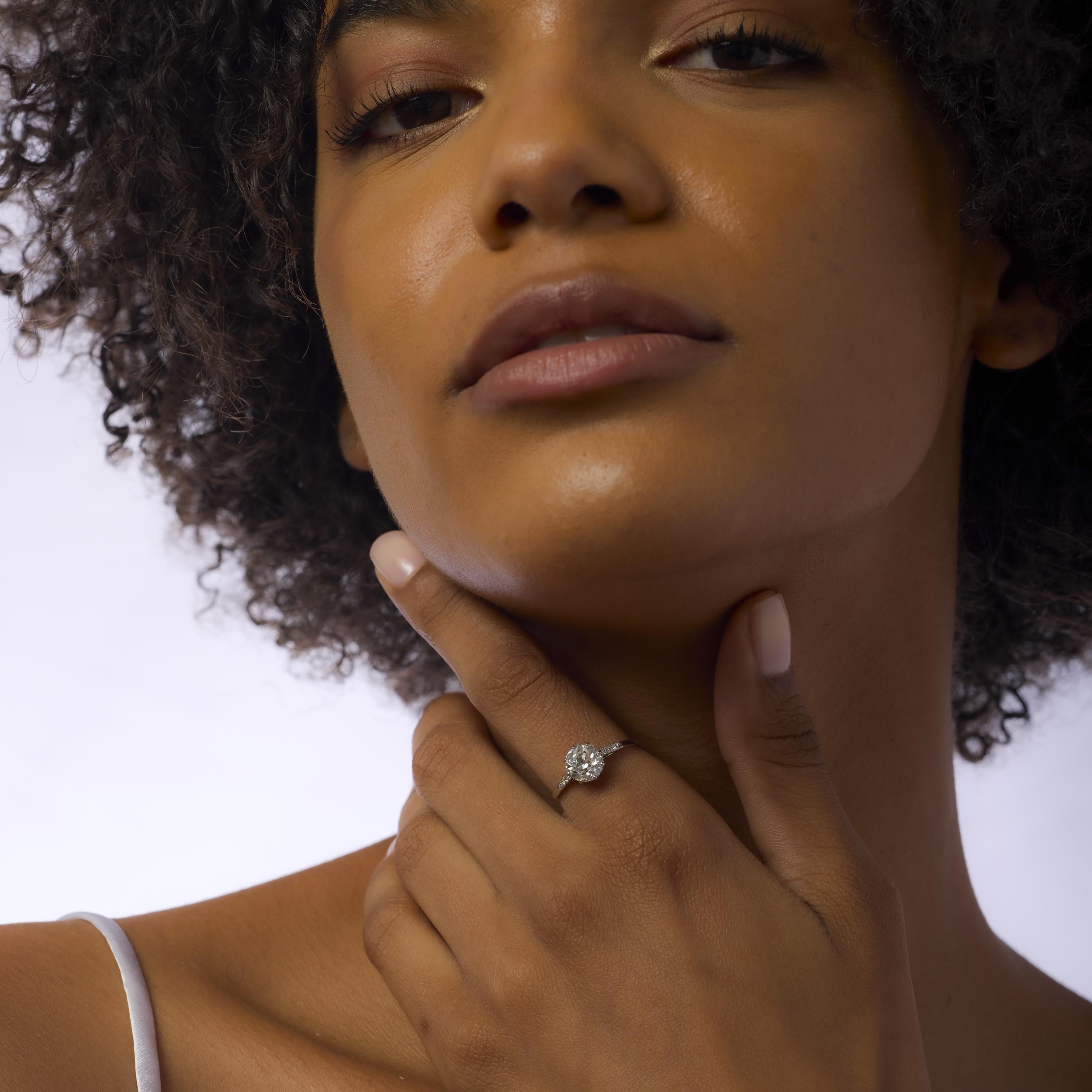 Bague de fiançailles Art déco en platine avec diamant de 1.81 carat certifié GIA Bon état - En vente à Beverly Hills, CA