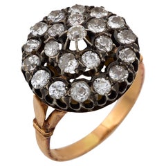 Anello vittoriano con diamante da 2,50 carati in oro rosa 18k