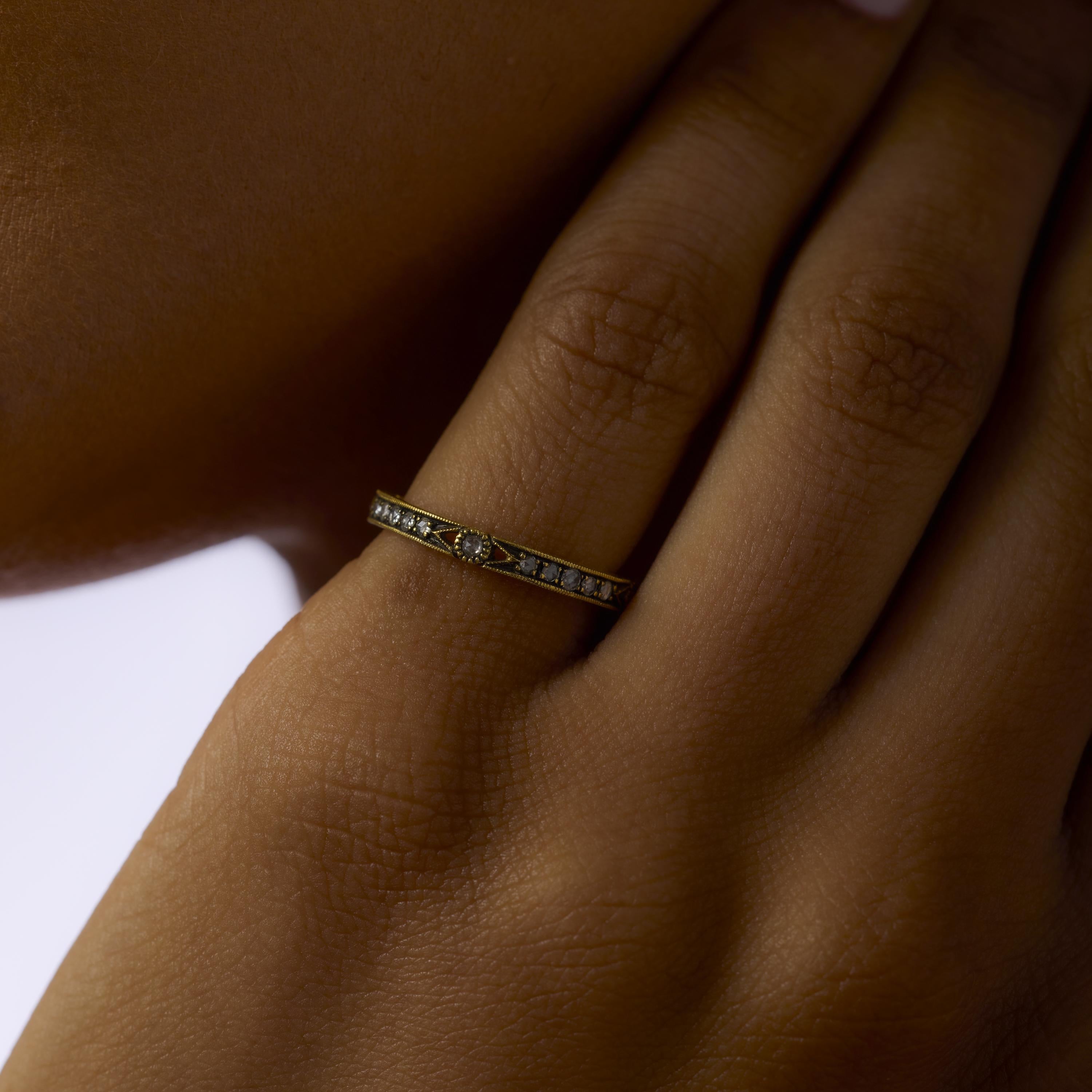Bracelet en or jaune 18k avec diamants Trumpet & Horn Pour femmes en vente