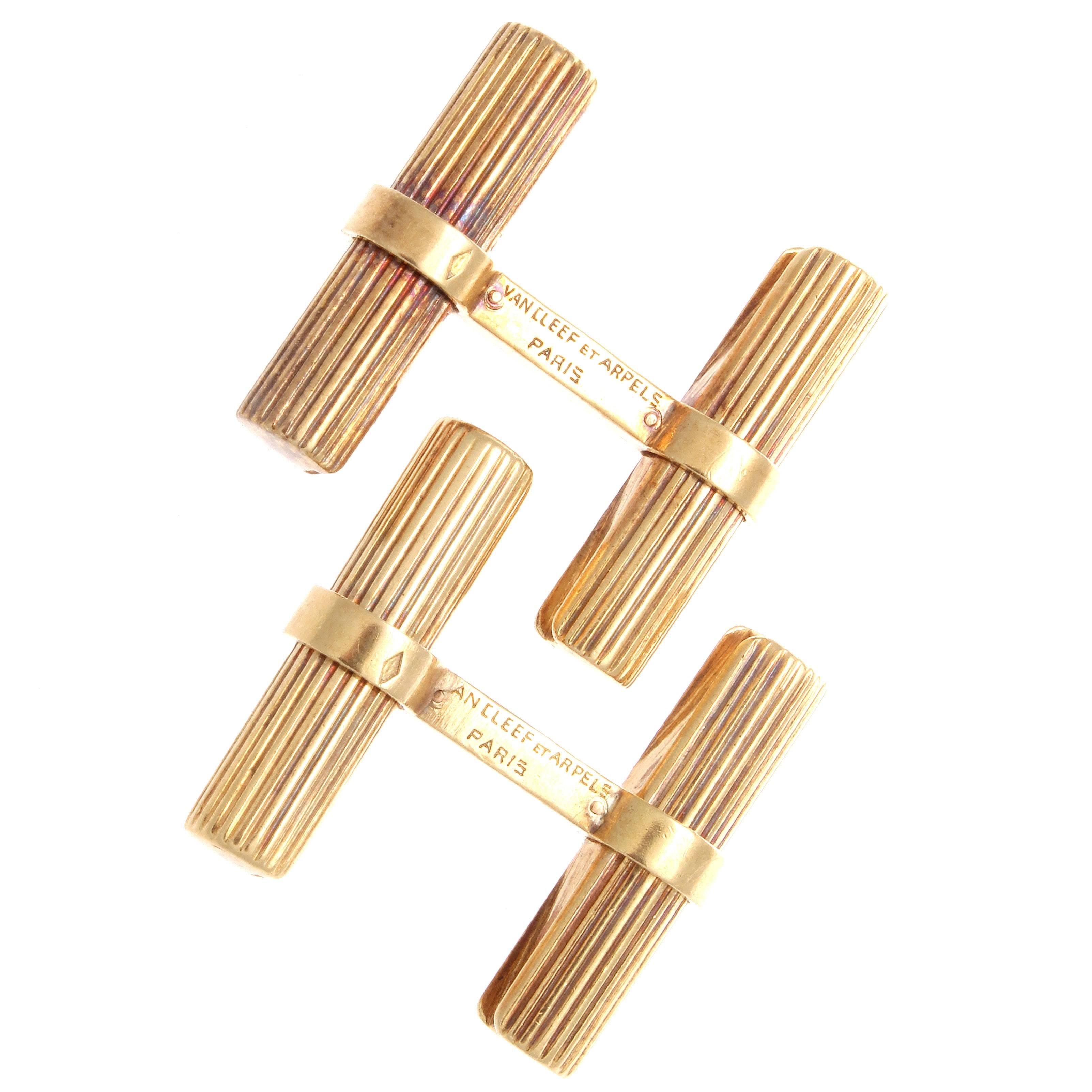 Van Cleef & Arpels Paris Gold Cufflinks
