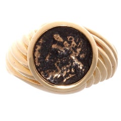Bulgari Gold Coin Ring