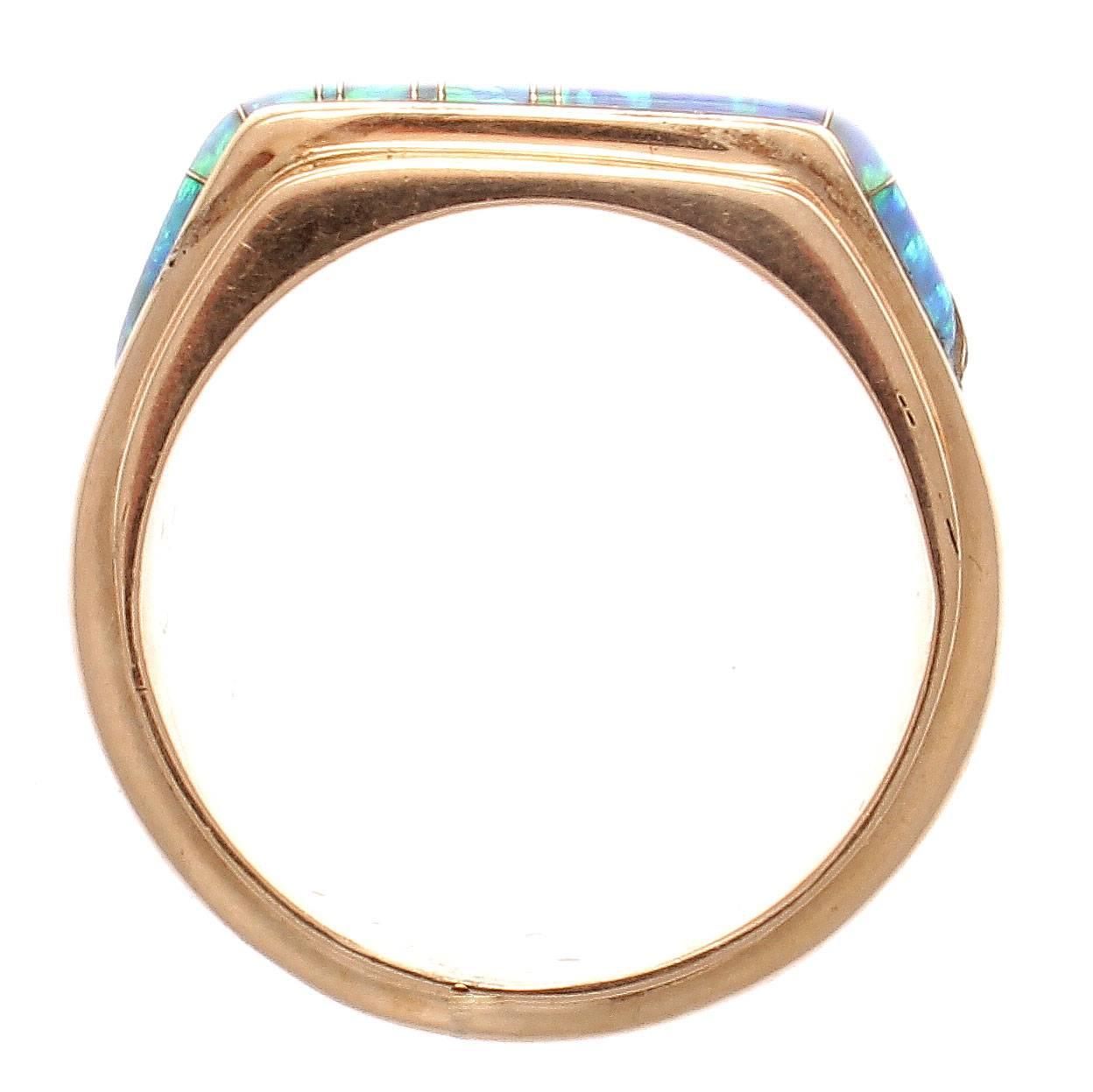 Opal Gold Ring In Excellent Condition In Beverly Hills, CA