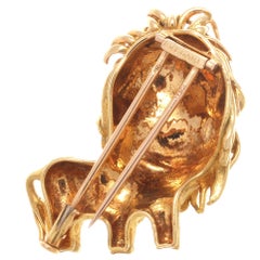 Bulgari Lion Gold Brooch