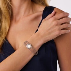 Reloj Girard Perregaux Mid Century de oro blanco de 18 quilates con un diamante de 3,50 quilates